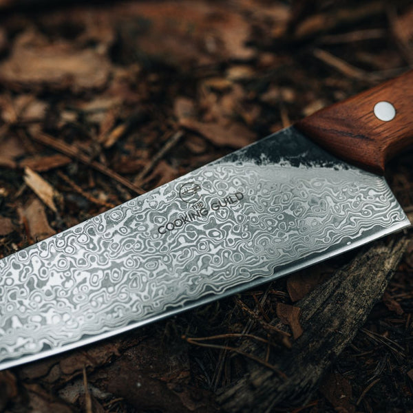 Guild 6th Bushcraft Damascus  7" Bunka