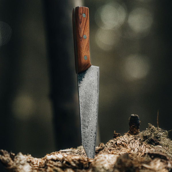 Guild 6th Bushcraft Damascus  7" Bunka